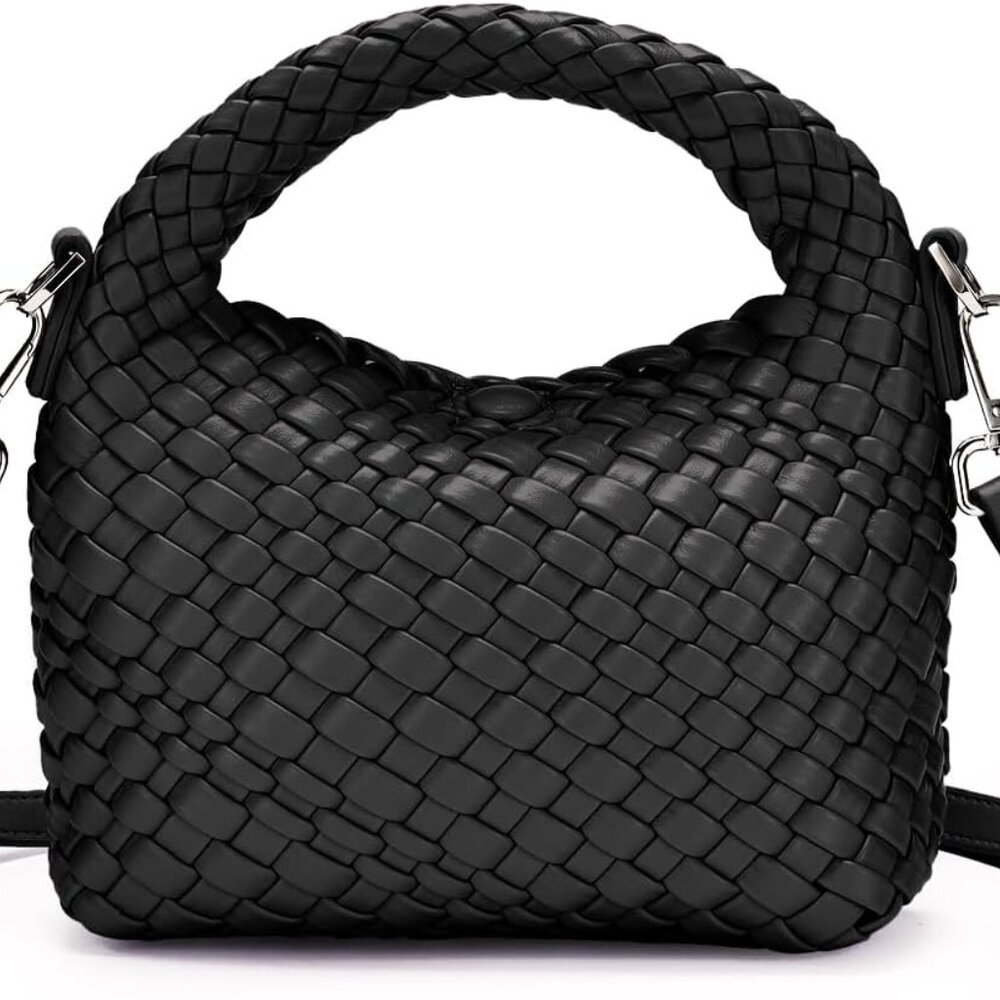 Small Women woven bag Woven Crossbody Bag for Women woven purse Leather handbag